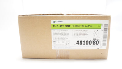Halyard 48100 The Lite One Surgical Mask, Blue - Case of 300